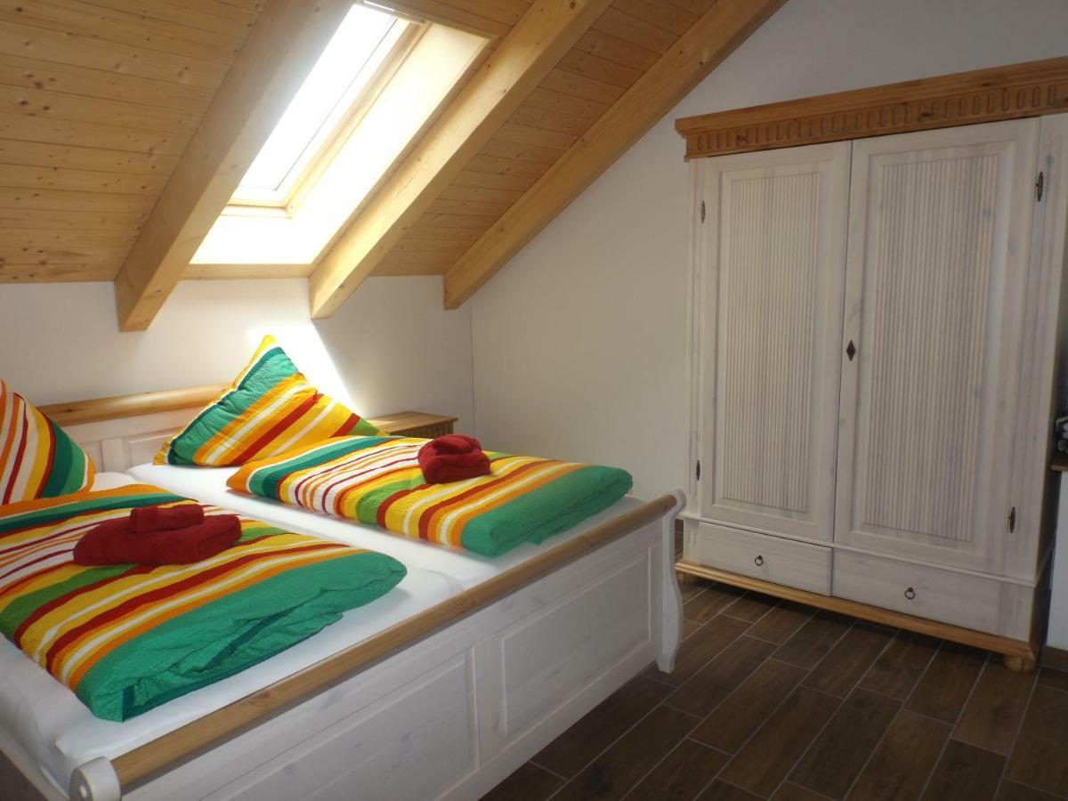 Blockhaus - Ferienwohnung Sunrise ออกุสตุสบวร์ก ภายนอก รูปภาพ