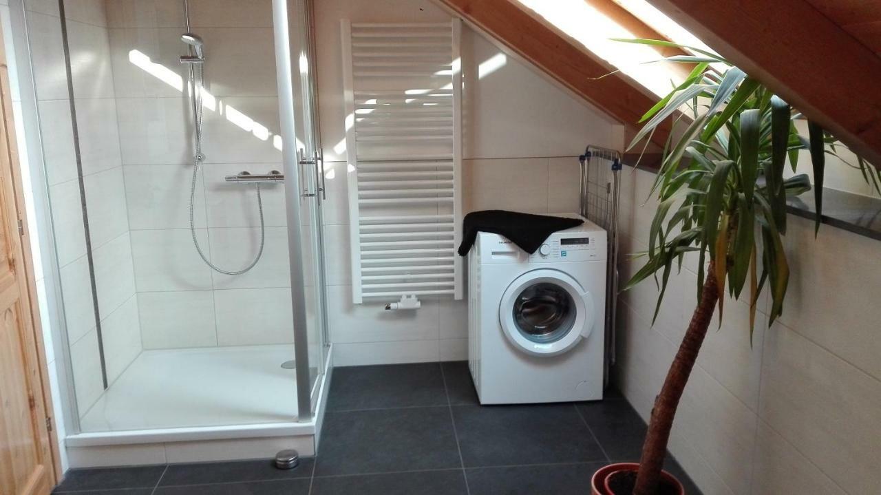 Blockhaus - Ferienwohnung Sunrise ออกุสตุสบวร์ก ภายนอก รูปภาพ